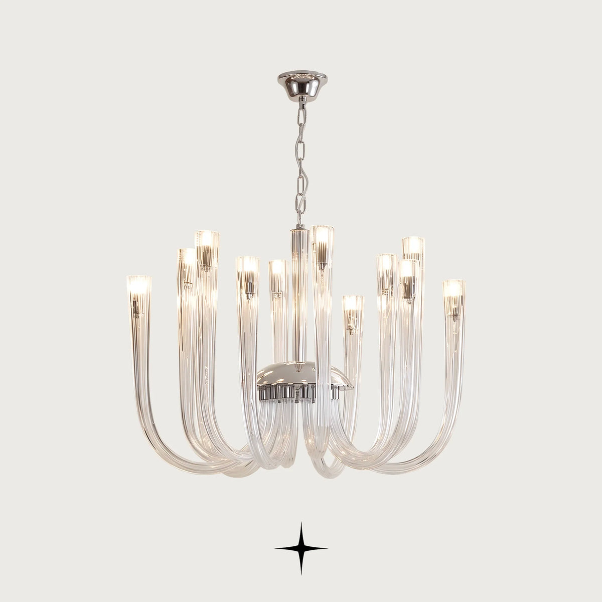 Bliss Chandelier featuring exquisite Bohemian crystal in a contemporary sophisticated luxury design