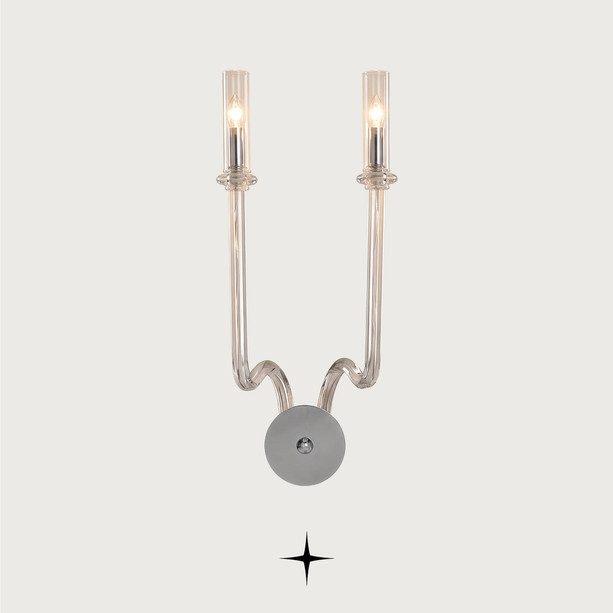 Daisy luxury wall sconce featuring graceful elongated crystal arms and exquisite craftsmanship.