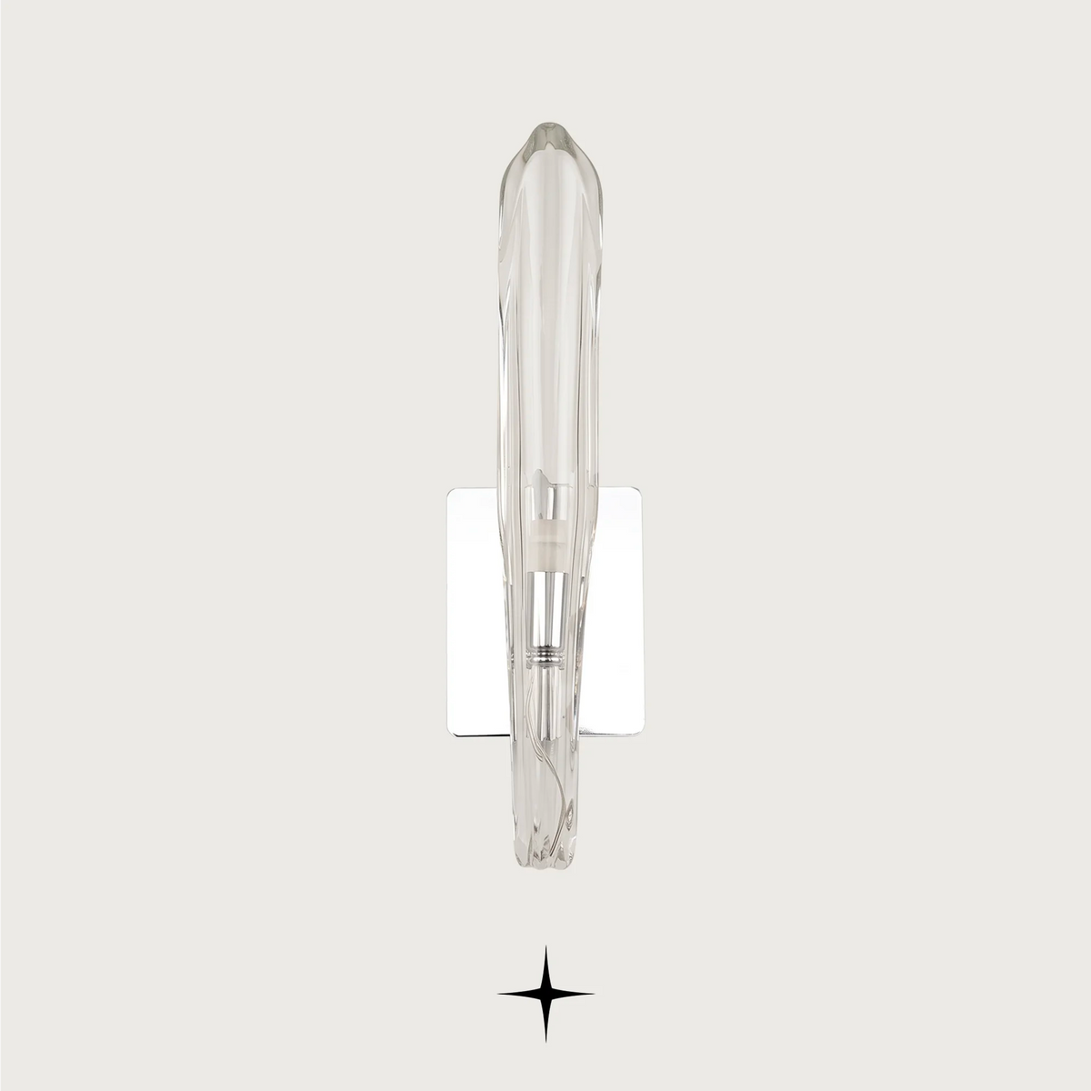 Divine wall light fixture crafted from exquisite Bohemian crystal and modern metallic accents.