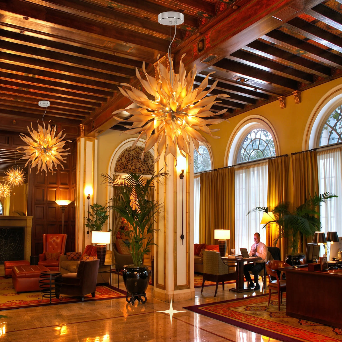 Elegant Victoria Chandelier featuring 38 arms and 20 G9 LEDs in a majestic spherical design
