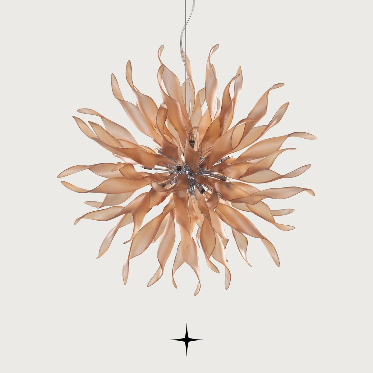 Elegant Victoria Chandelier featuring 38 arms and 20 G9 LEDs in a majestic spherical design