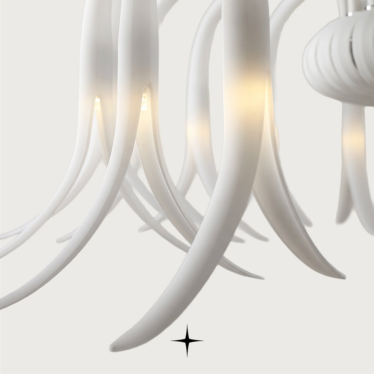 Grand Isadora Chandelier featuring downward-facing crystal flowers and customizable color options.