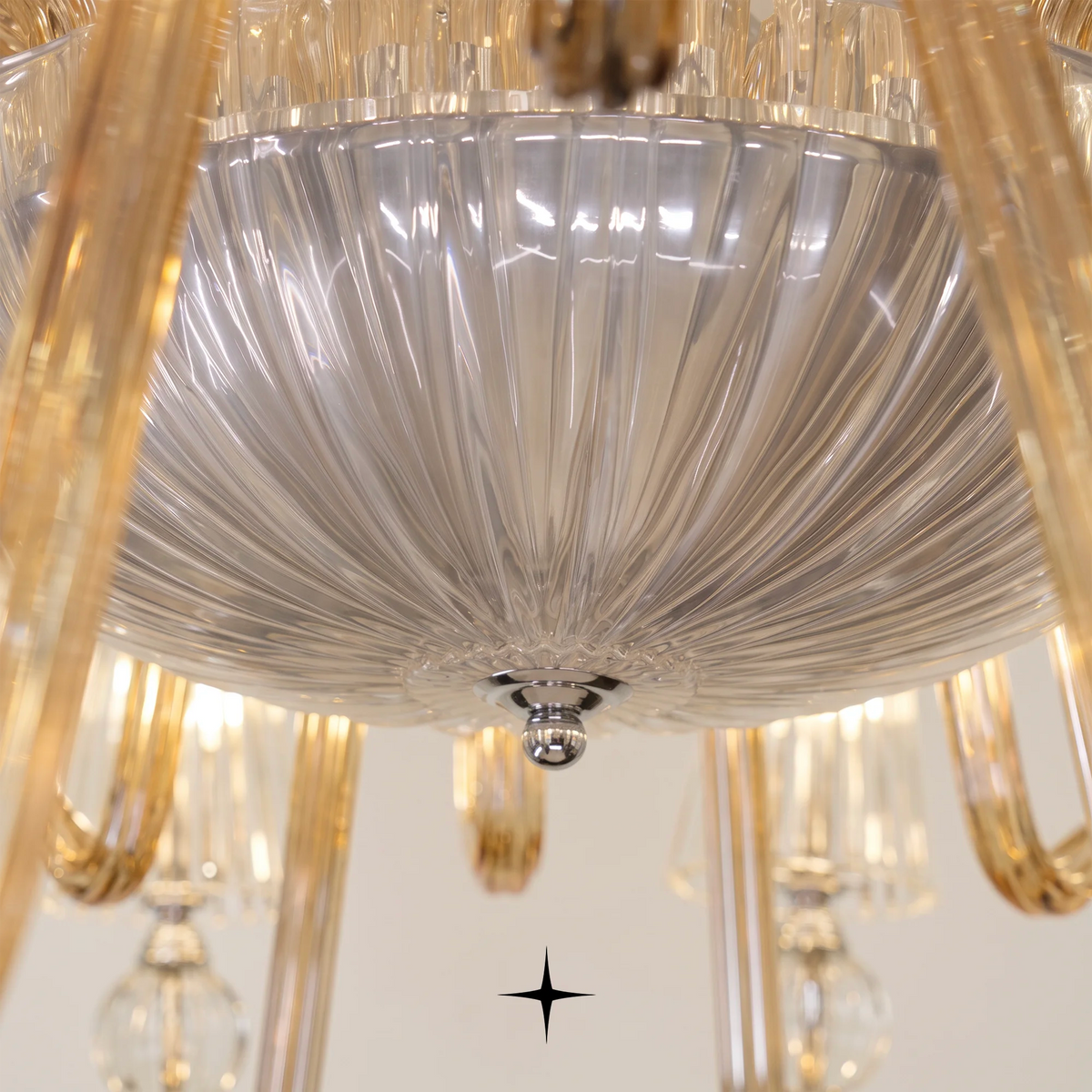 Grand Muse Chandelier featuring fine Bohemian crystal and classic artistry in a stunning designer layout.