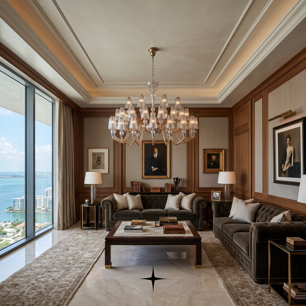 Grand Muse Chandelier featuring fine Bohemian crystal and classic artistry in a stunning designer layout.