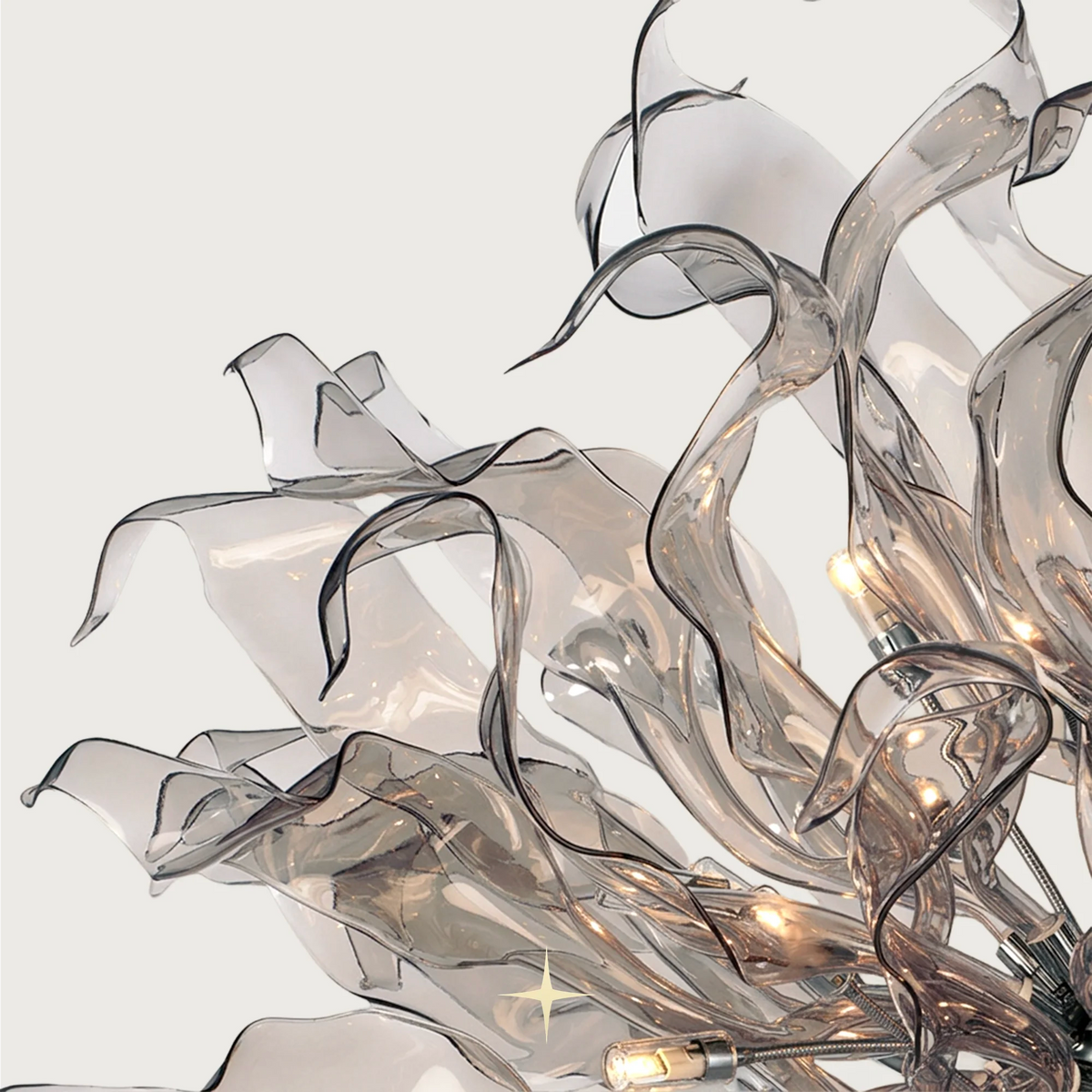 Lavish Magnificia Chandelier featuring 58 arms with 25 G9 LEDs in a grand spherical design available in four stunning sizes.