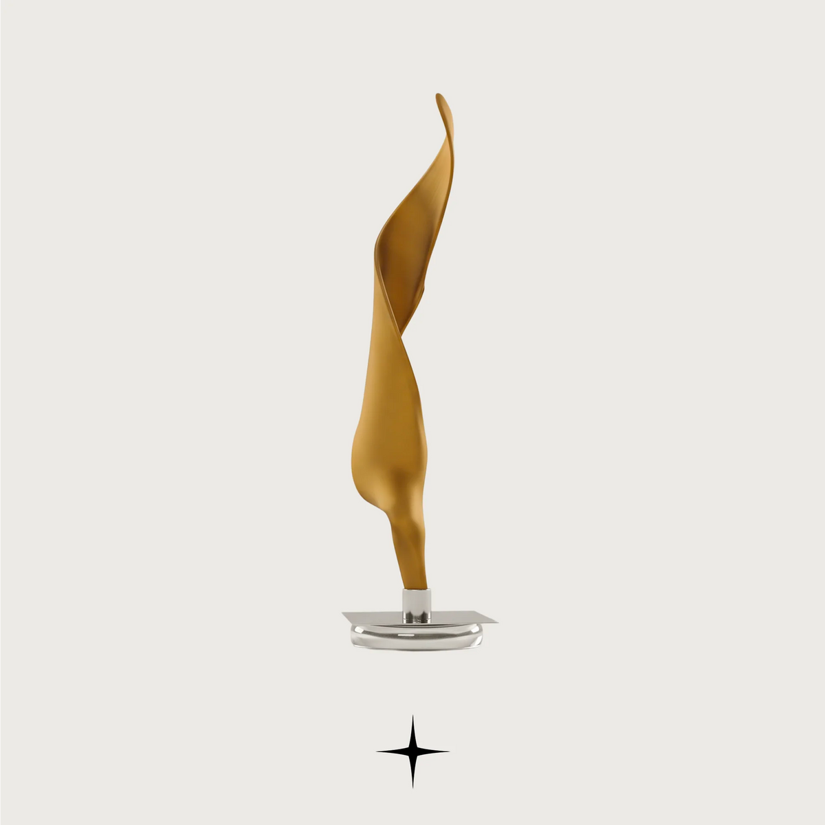 Victoria modern luxury table light with sleek gold silhouette for sophisticated living spaces.