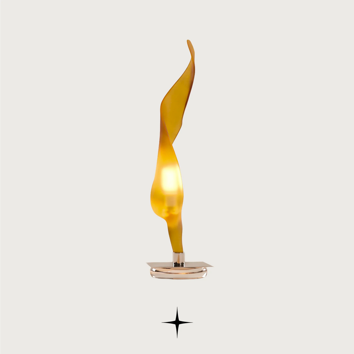 Victoria modern luxury table light with sleek gold silhouette for sophisticated living spaces.