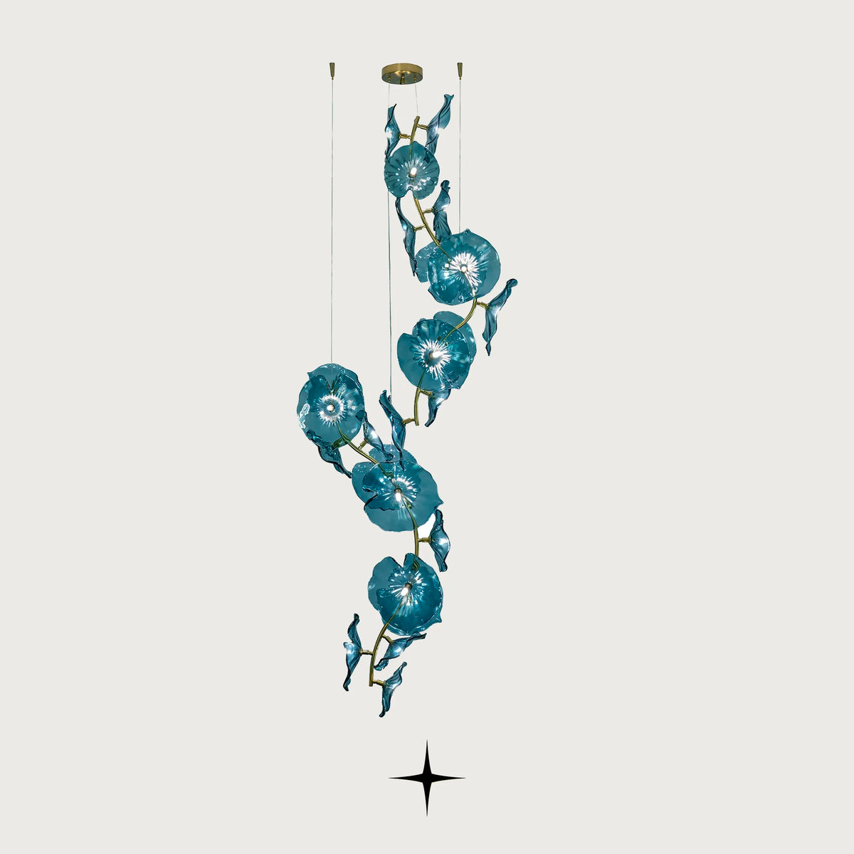 Whisper Luxury Crystal Pendant Light for Entrance by Ameria Home