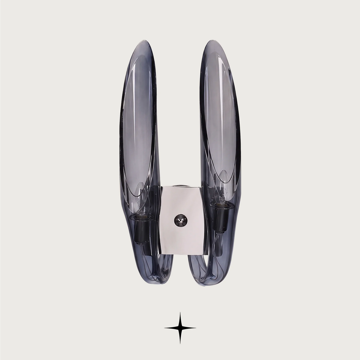 Whistler two-bulb wall light fixture featuring elegant crystal design and sophisticated charm.