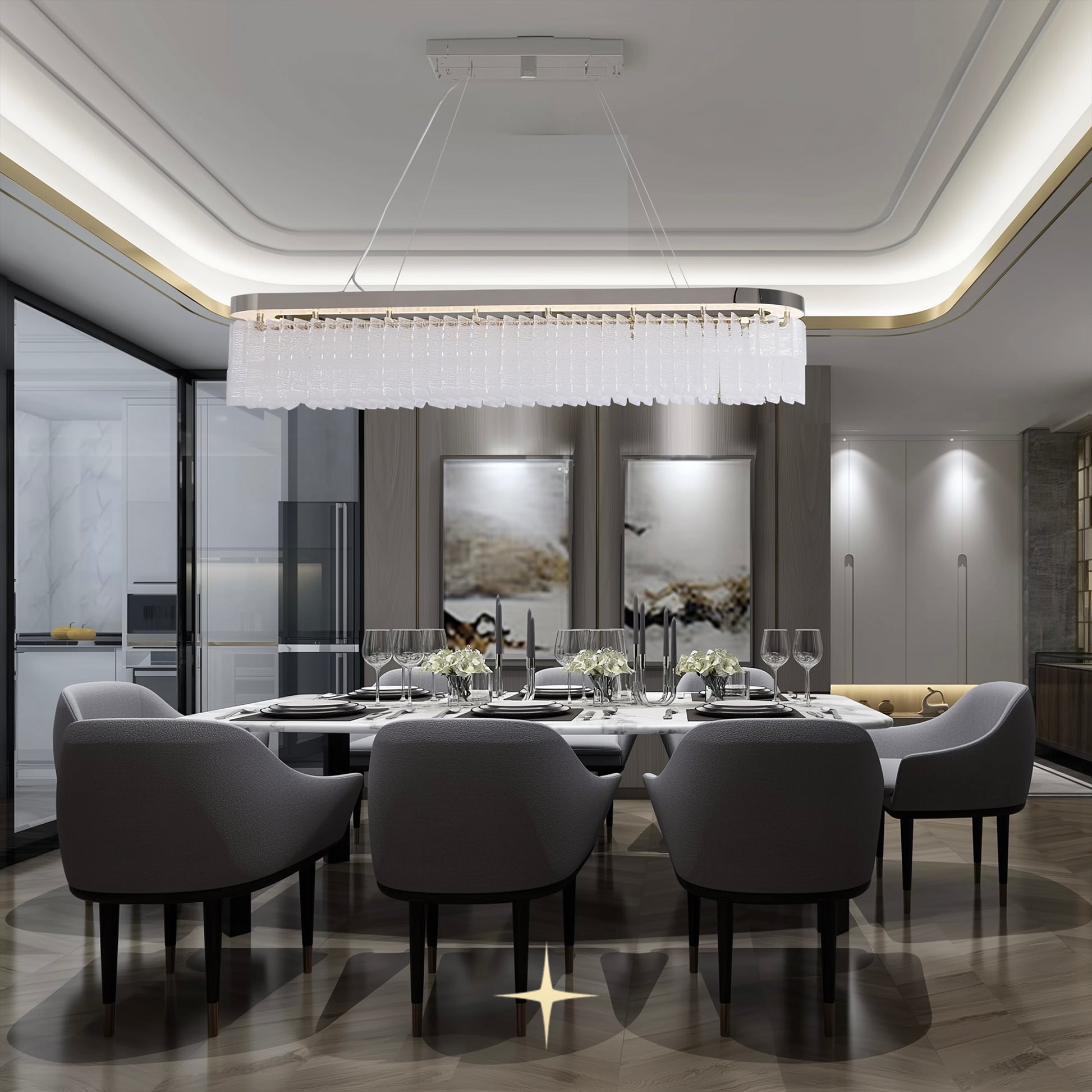 Elegant Linear Waterfall – Ameria Home