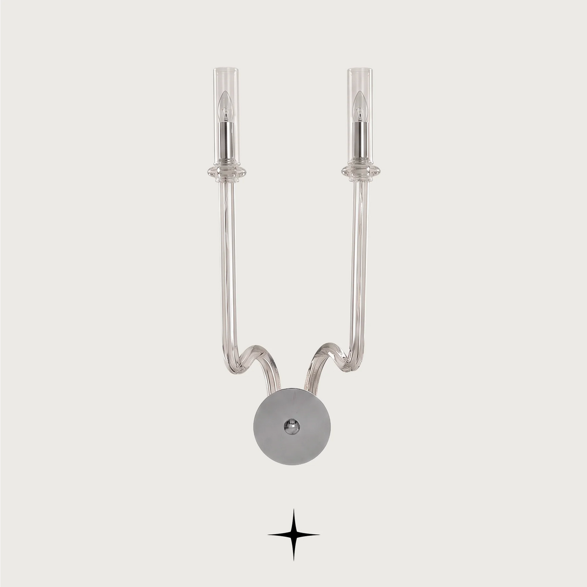 Daisy luxury wall sconce featuring graceful elongated crystal arms and exquisite craftsmanship.
