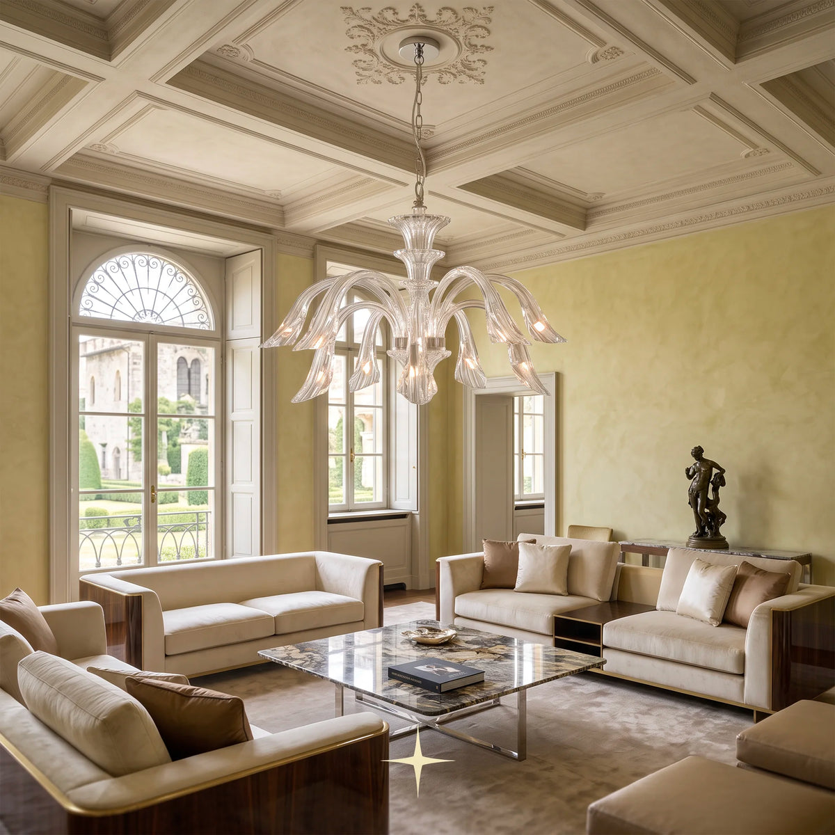 Elegant Nova Chandelier featuring classic aesthetic and intricate designer details in a luxury style
