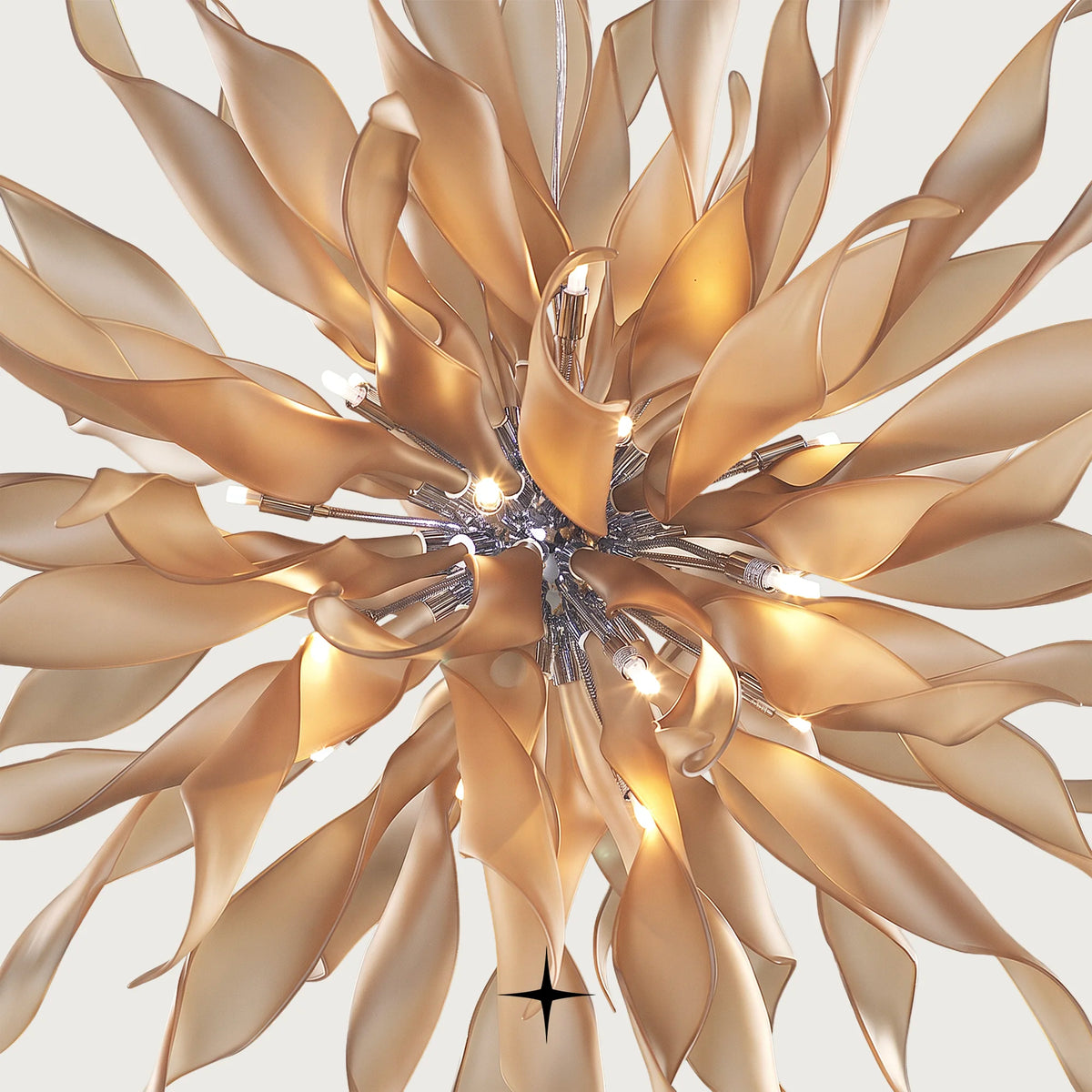 Elegant Victoria Chandelier featuring 38 arms and 20 G9 LEDs in a majestic spherical design
