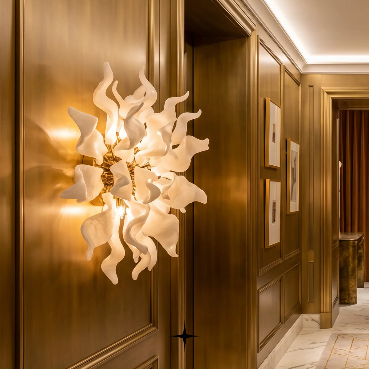 Grand Victoria Wall light fixture showcasing intricate details and an opulent aesthetic design.

