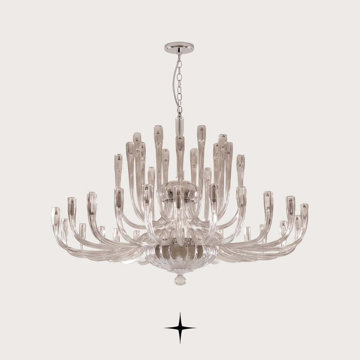 Lavish Bliss Chandelier featuring exquisite Bohemian crystal in a contemporary sophisticated luxury design
