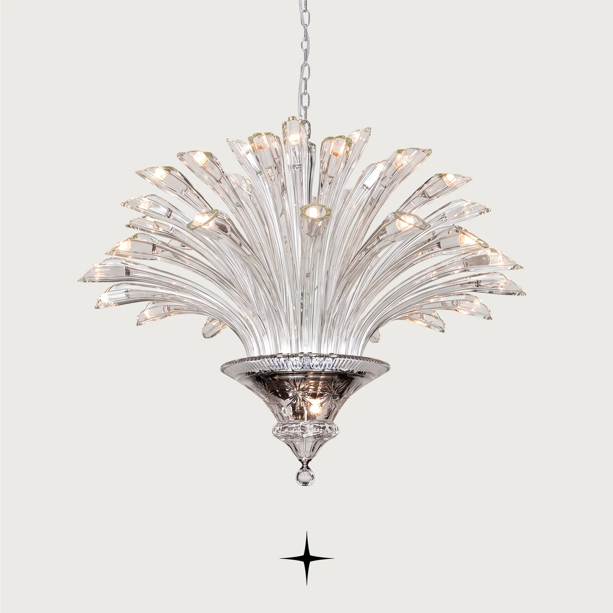 Lavish Brilliance Chandelier featuring coral-inspired design with exquisite craftsmanship and radiant crystals.
