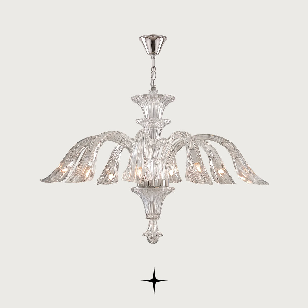 Nova Chandelier featuring a classic silhouette and intricate design details for luxury interiors
