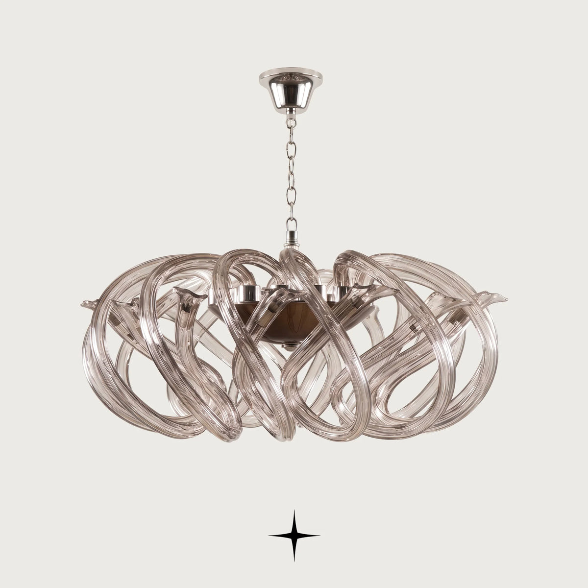 Stella Chandelier featuring chic elongated crystal arms in a sophisticated luxury design
